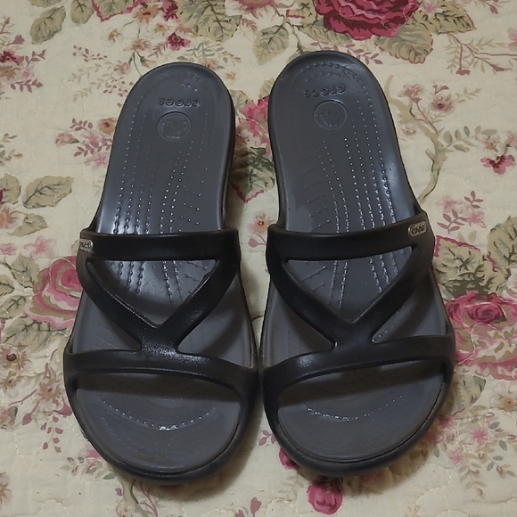 CROCS Black Sandals Minimalist Comfort - Picture 1 of 5